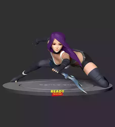 Psylocke Fanart 3D print model