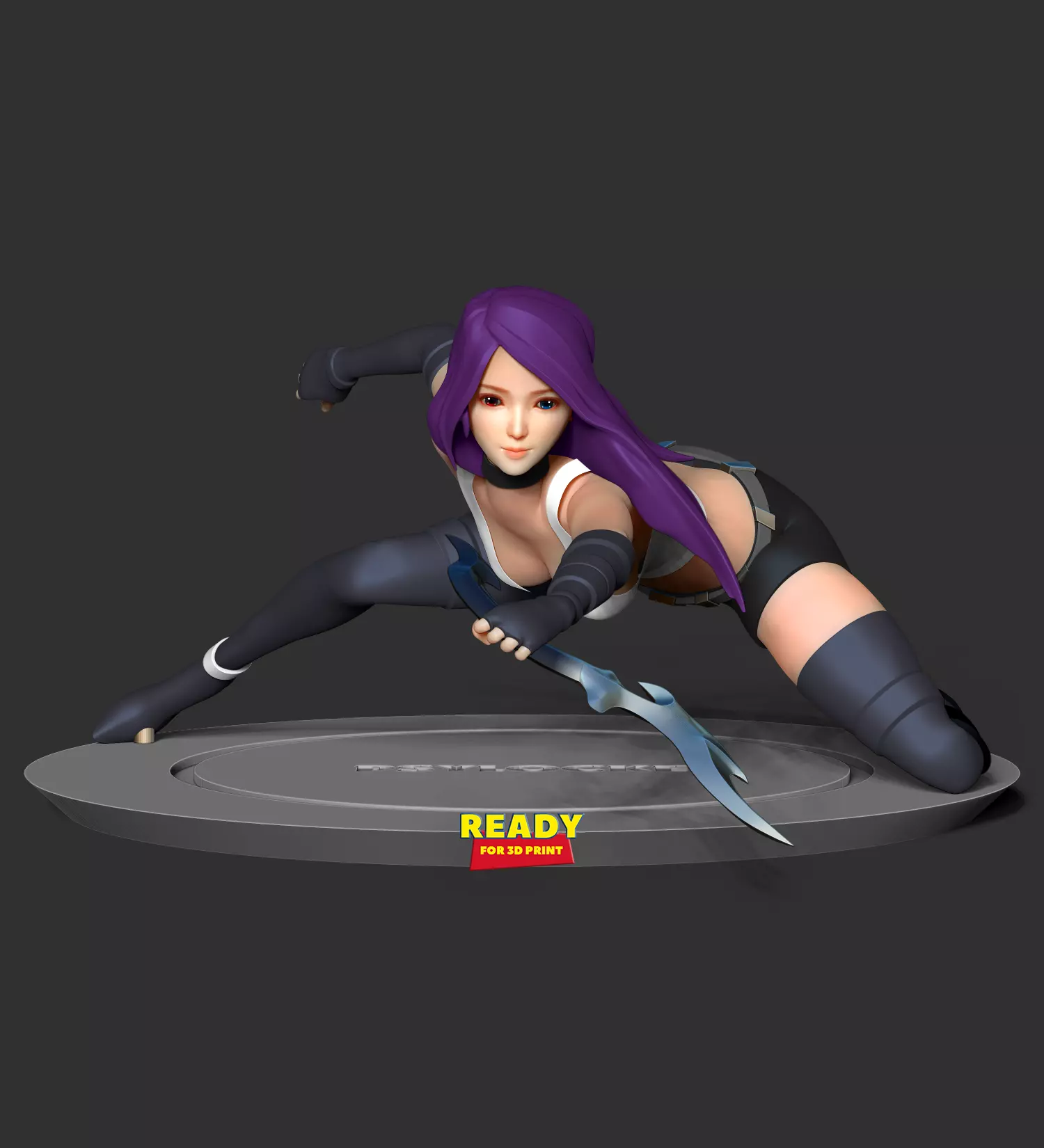 Psylocke Fanart 3D print model_0