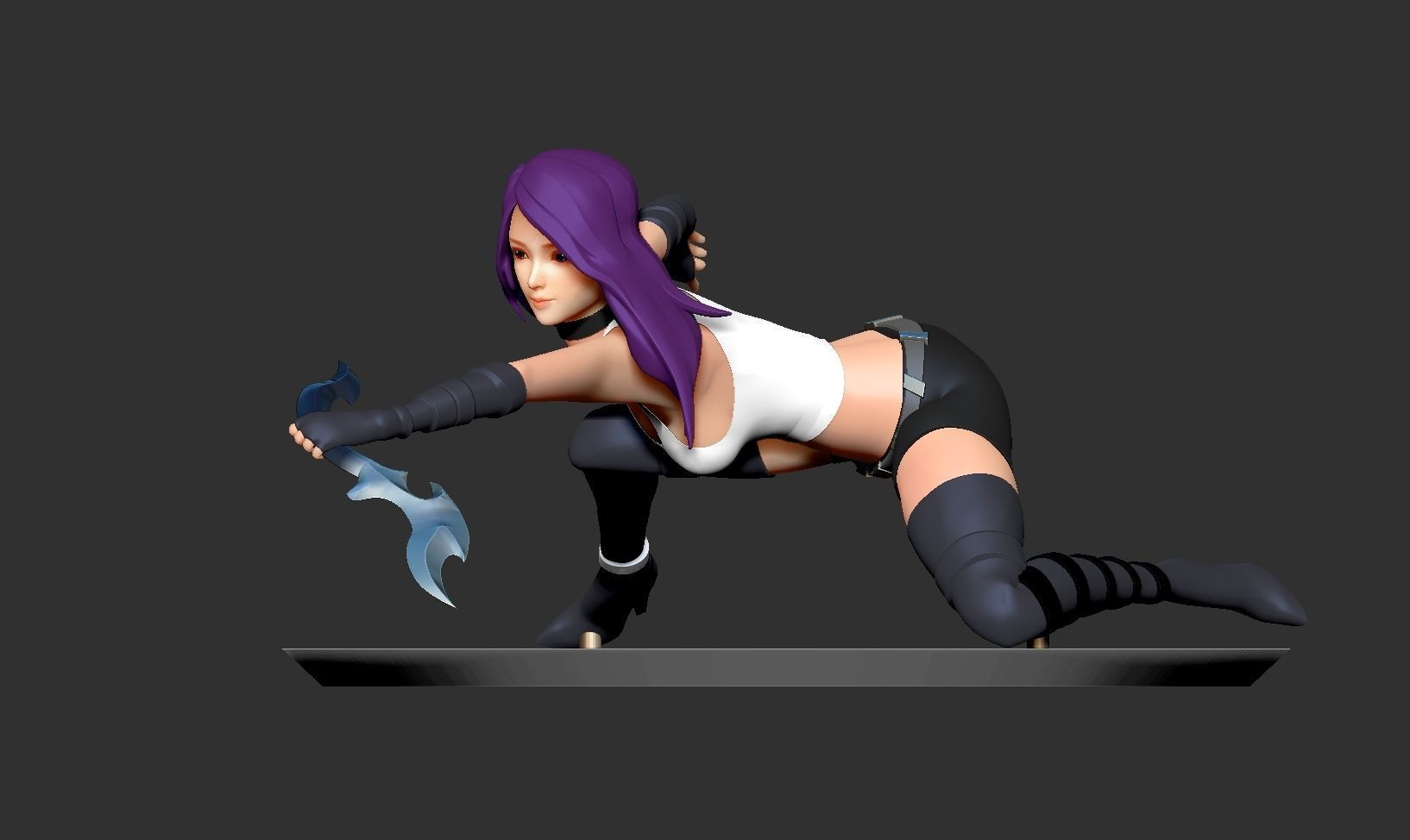 Psylocke Fanart 3D print model_11