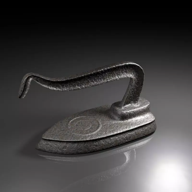 Antique Iron 3D model_0