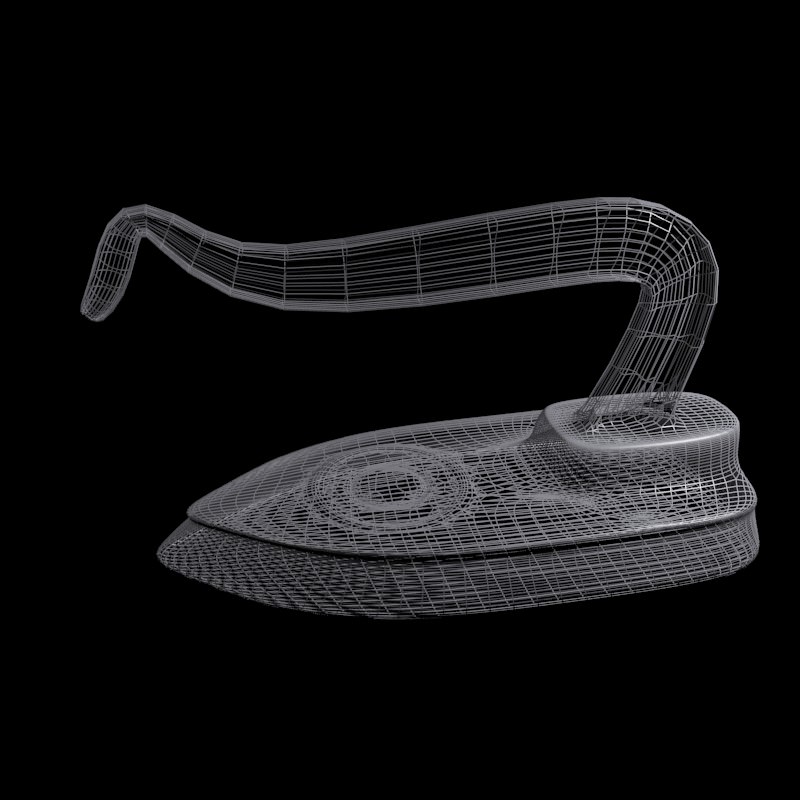 Antique Iron 3D model_4