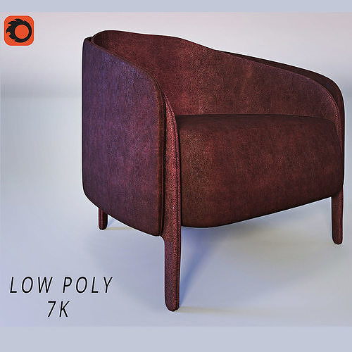 Gucci Sessel Armchair Low-poly 3D model