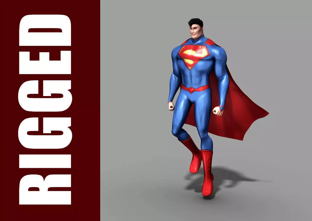 Superman Rig - Legacy 3D model_0