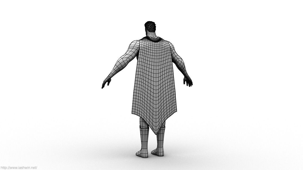 Superman Rig - Legacy 3D model_19