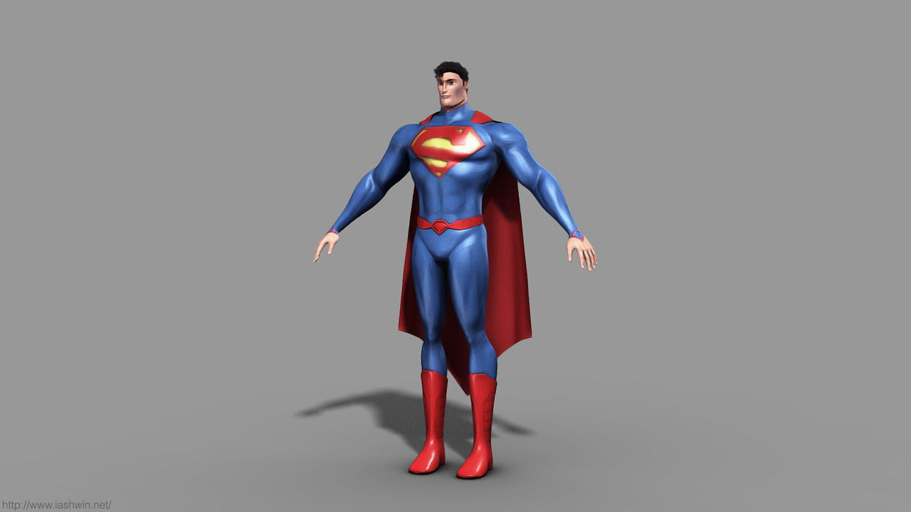 Superman Rig - Legacy 3D model_12