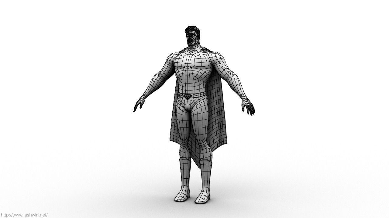 Superman Rig - Legacy 3D model_18
