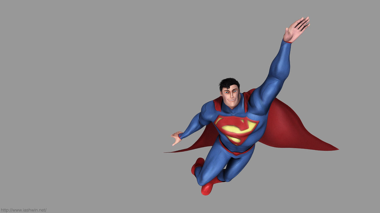 Superman Rig - Legacy 3D model_3