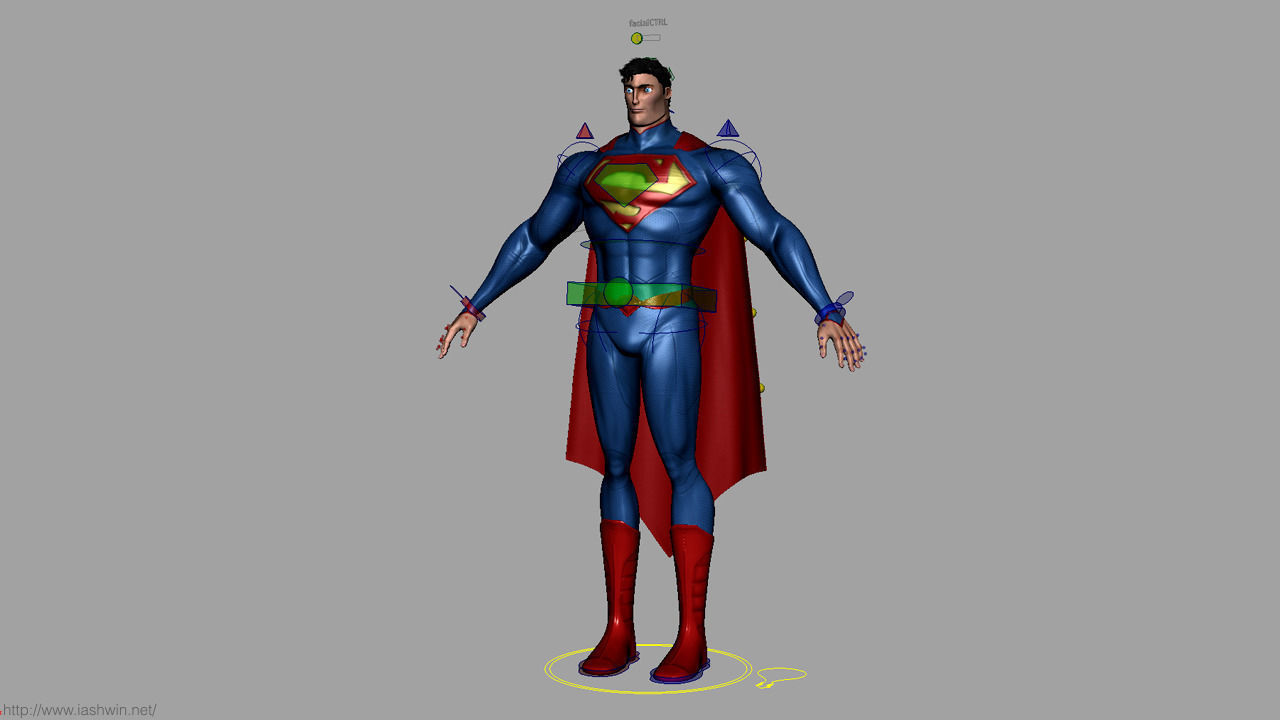 Superman Rig - Legacy 3D model_21
