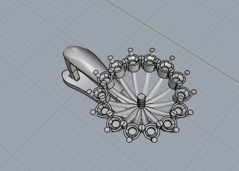 Ring and Earrings 04 3D print model_18