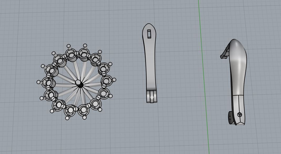 Ring and Earrings 04 3D print model_12