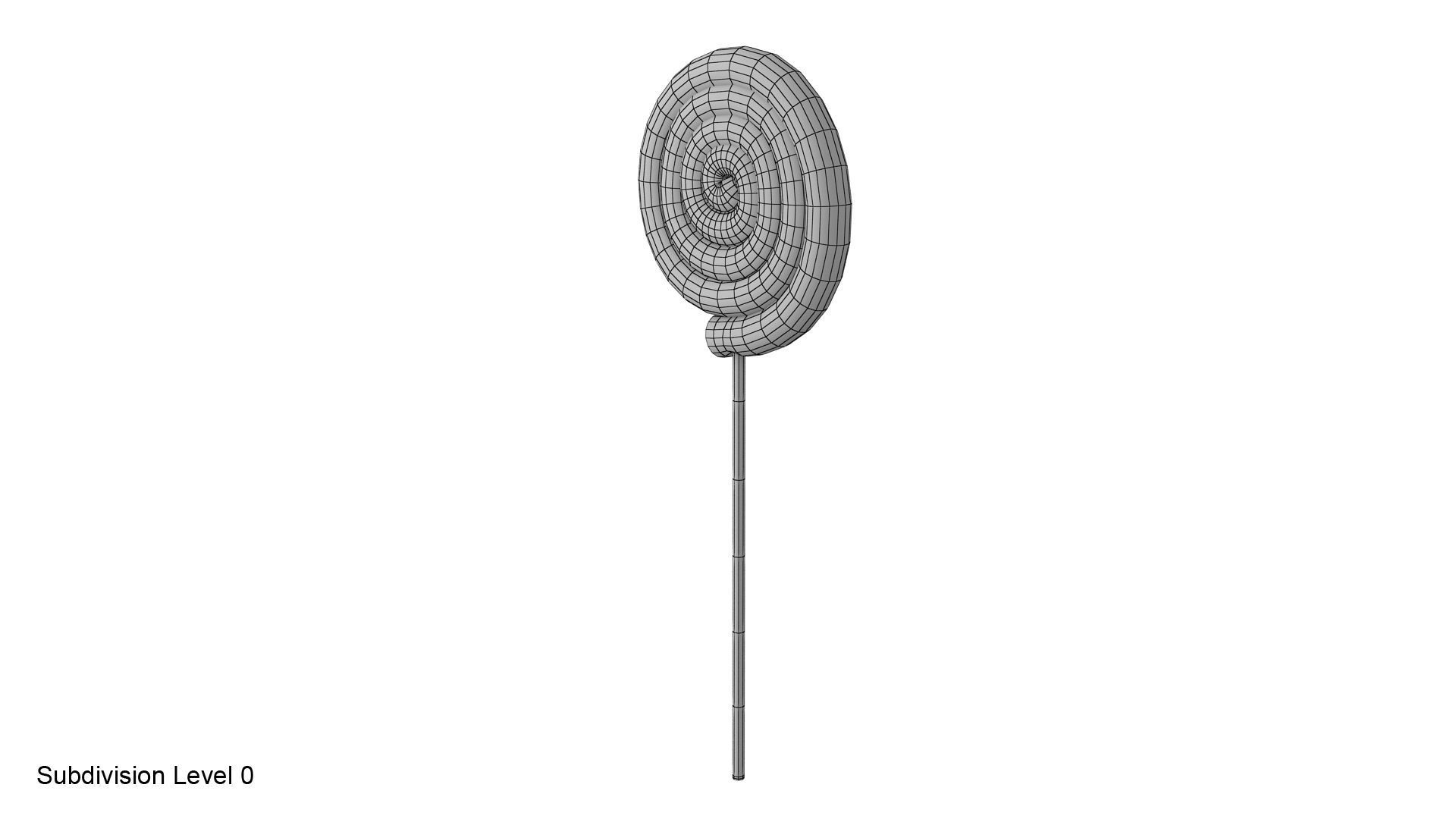 Swirl lollipop 3D model_12