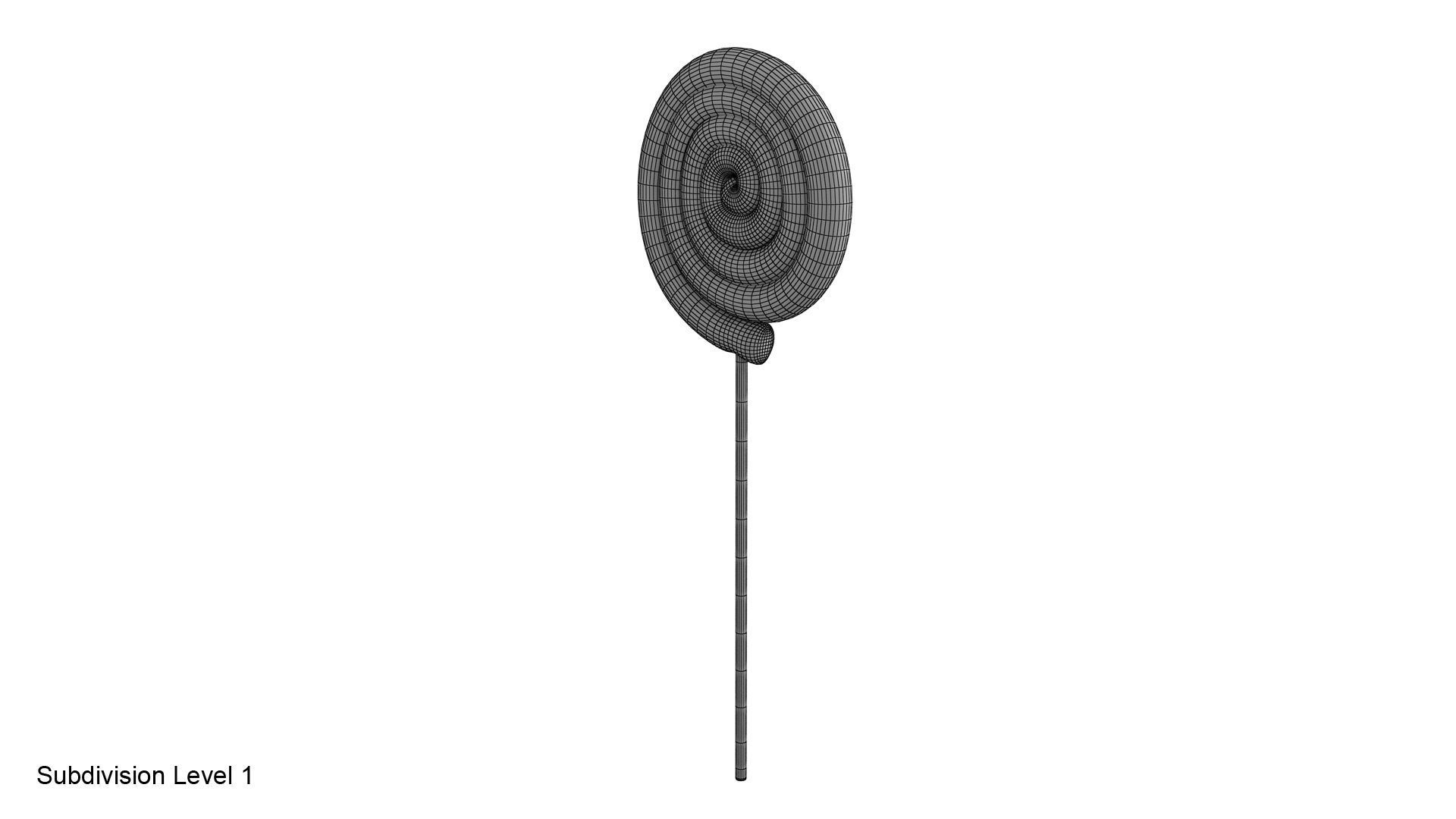 Swirl lollipop 3D model_22