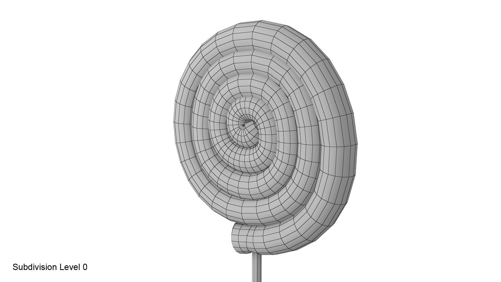 Swirl lollipop 3D model_16