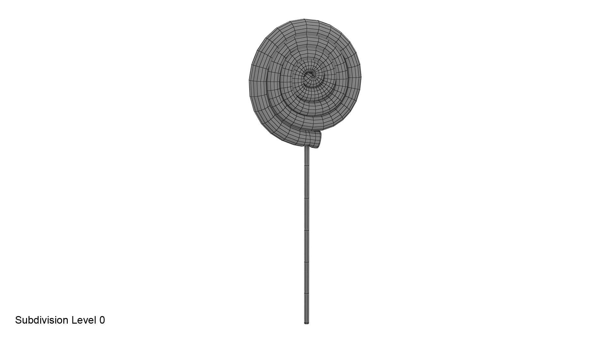 Swirl lollipop 3D model_13
