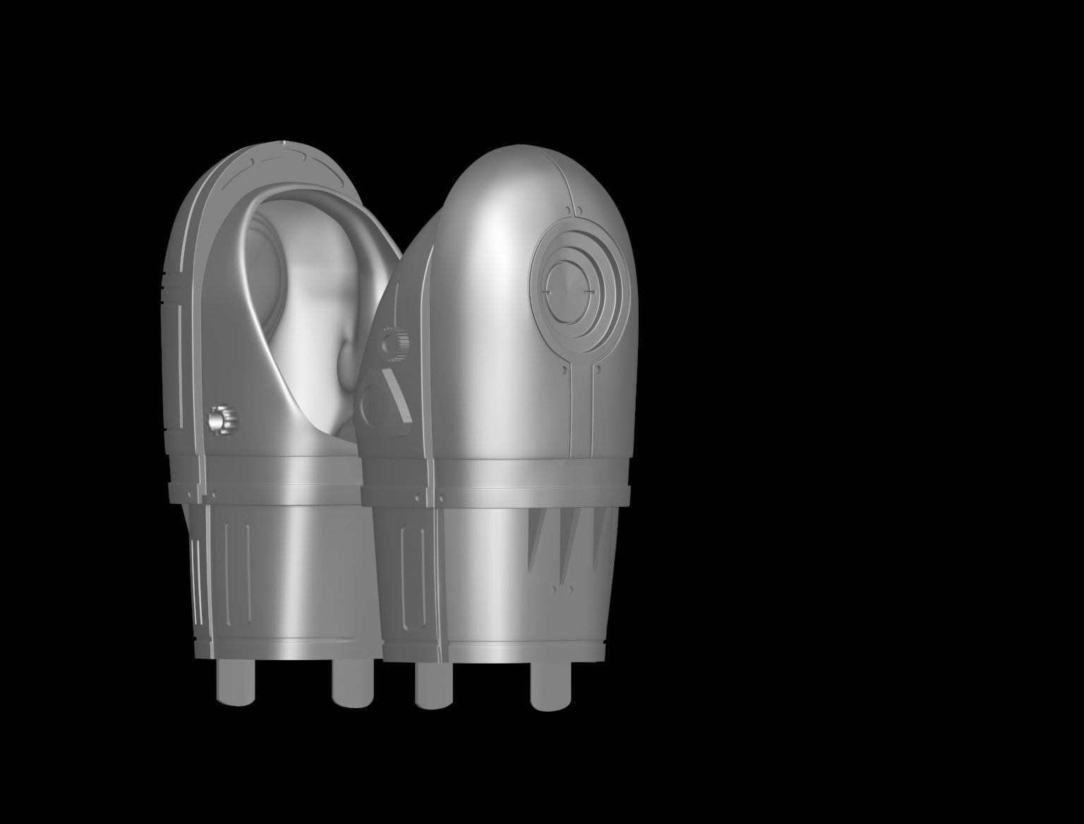 ROBOCOP SUIT GLOVES AND ARMS UPDATE 3D print model_12