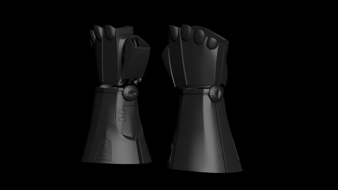ROBOCOP SUIT GLOVES AND ARMS UPDATE 3D print model_1