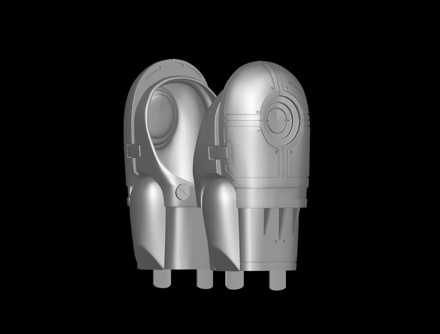 ROBOCOP SUIT GLOVES AND ARMS UPDATE 3D print model_16