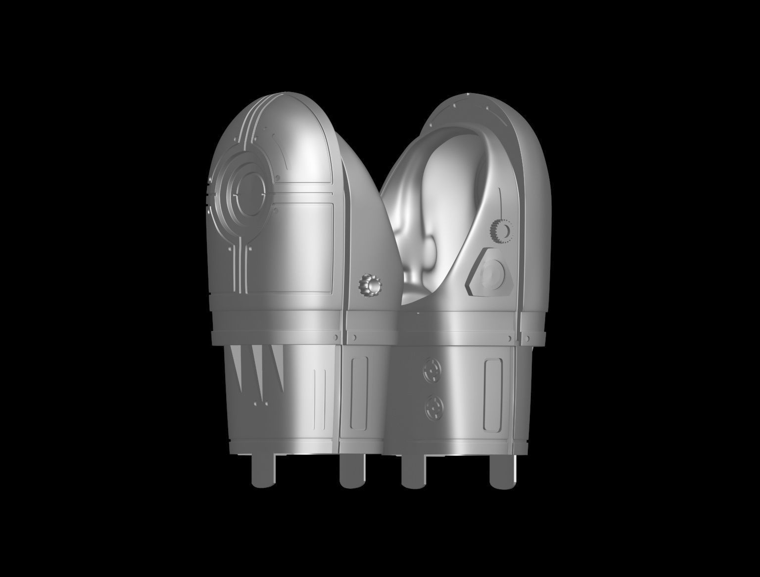 ROBOCOP SUIT GLOVES AND ARMS UPDATE 3D print model_14