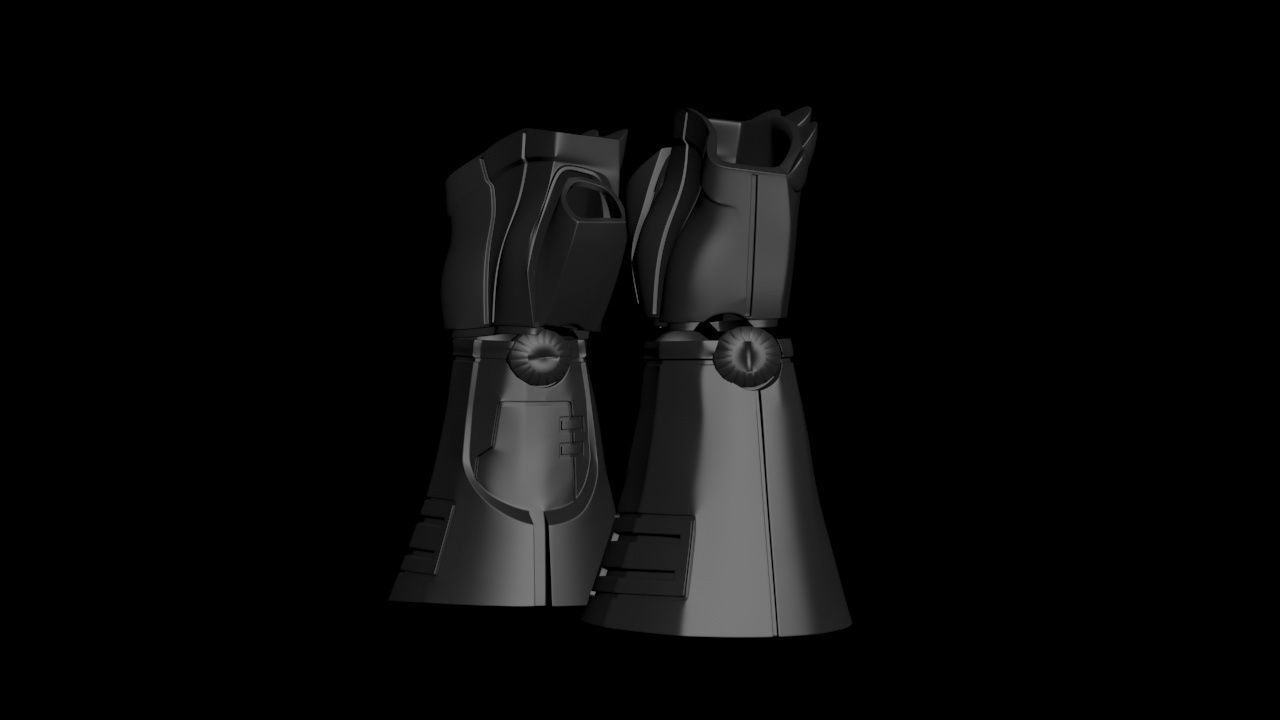 ROBOCOP SUIT GLOVES AND ARMS UPDATE 3D print model_6
