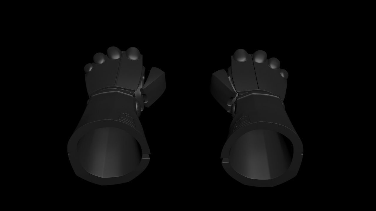 ROBOCOP SUIT GLOVES AND ARMS UPDATE 3D print model_9