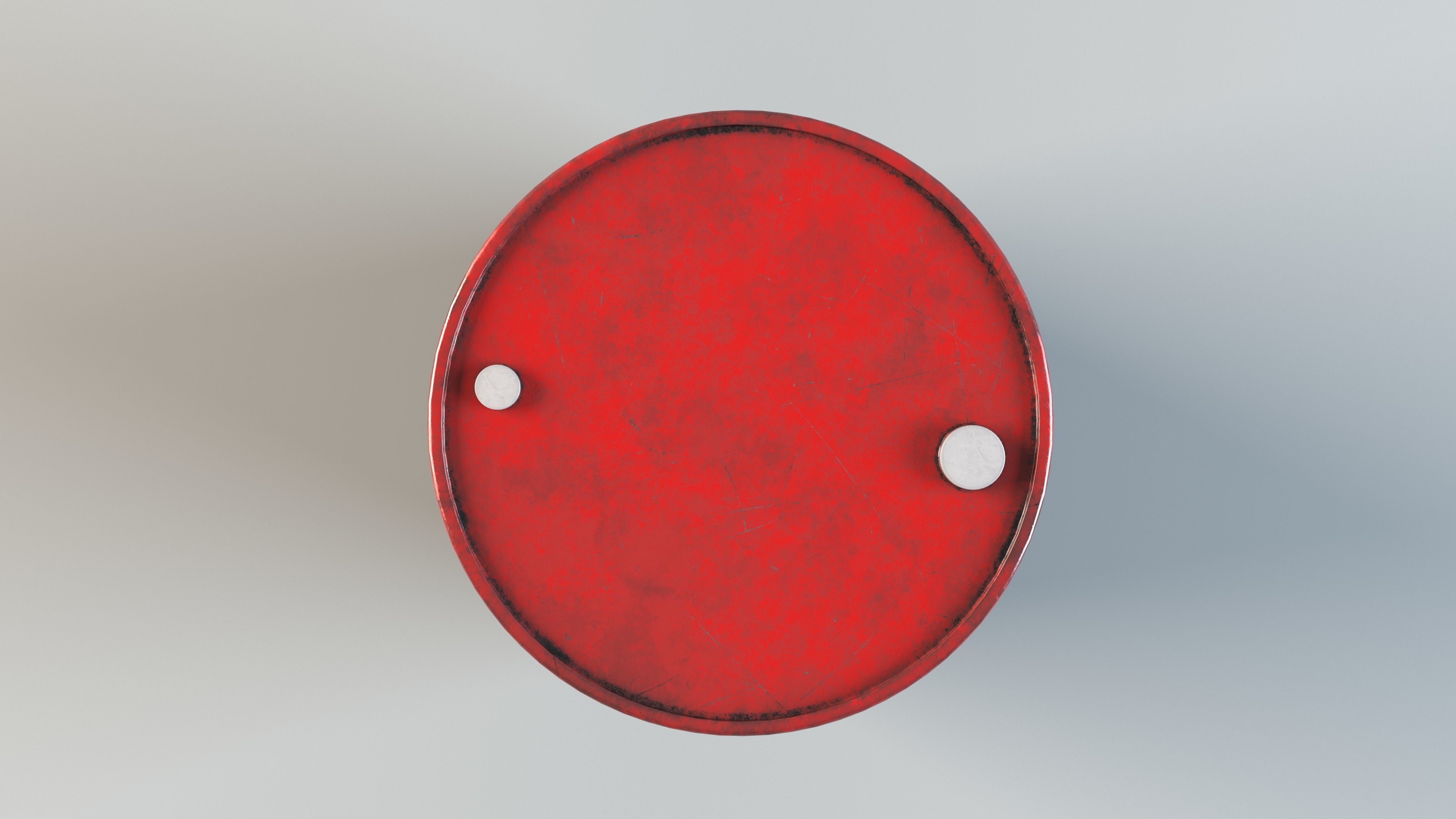 Oil Barrel Low-poly 3D model_12