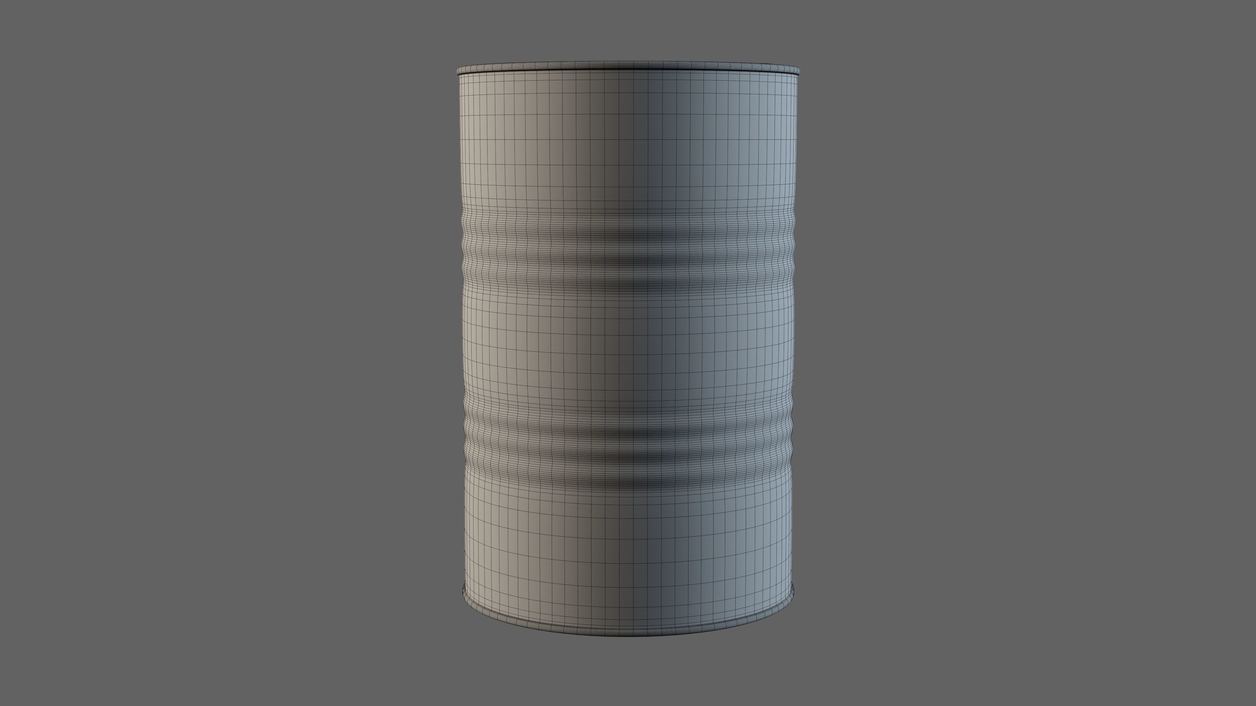 Oil Barrel Low-poly 3D model_10