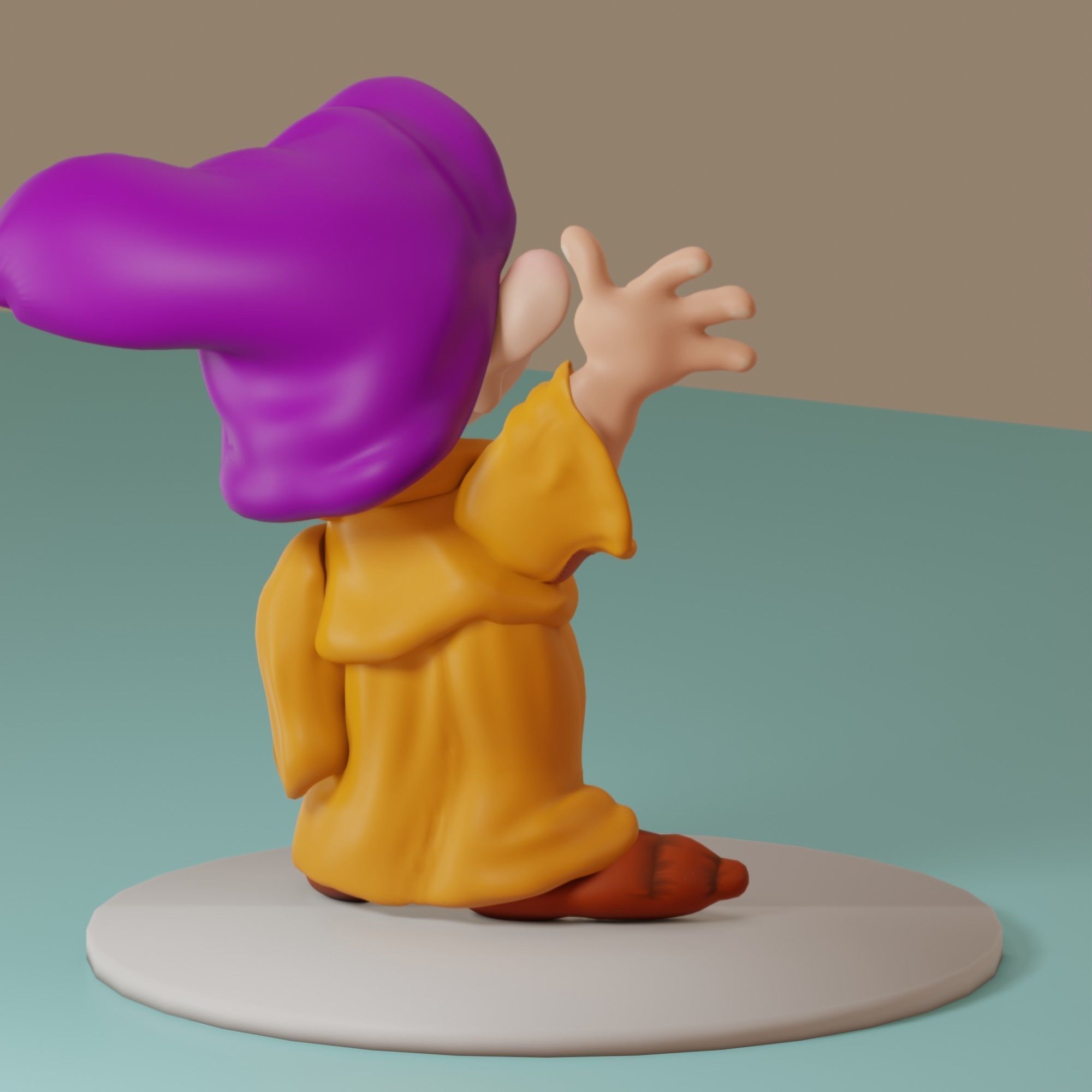 Fairytale Gnome Simpleton 3D model_9