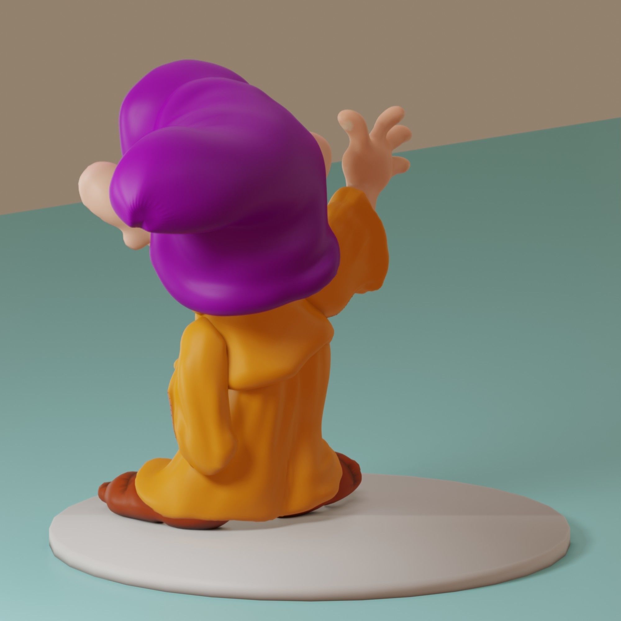 Fairytale Gnome Simpleton 3D model_13
