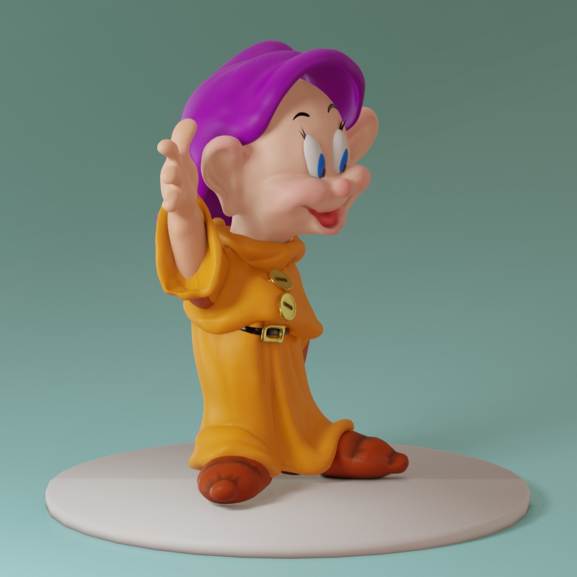 Fairytale Gnome Simpleton 3D model_3