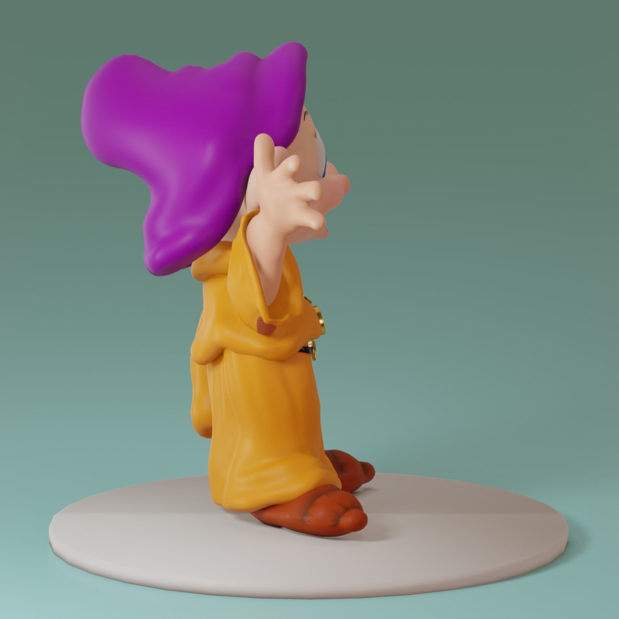 Fairytale Gnome Simpleton 3D model_6