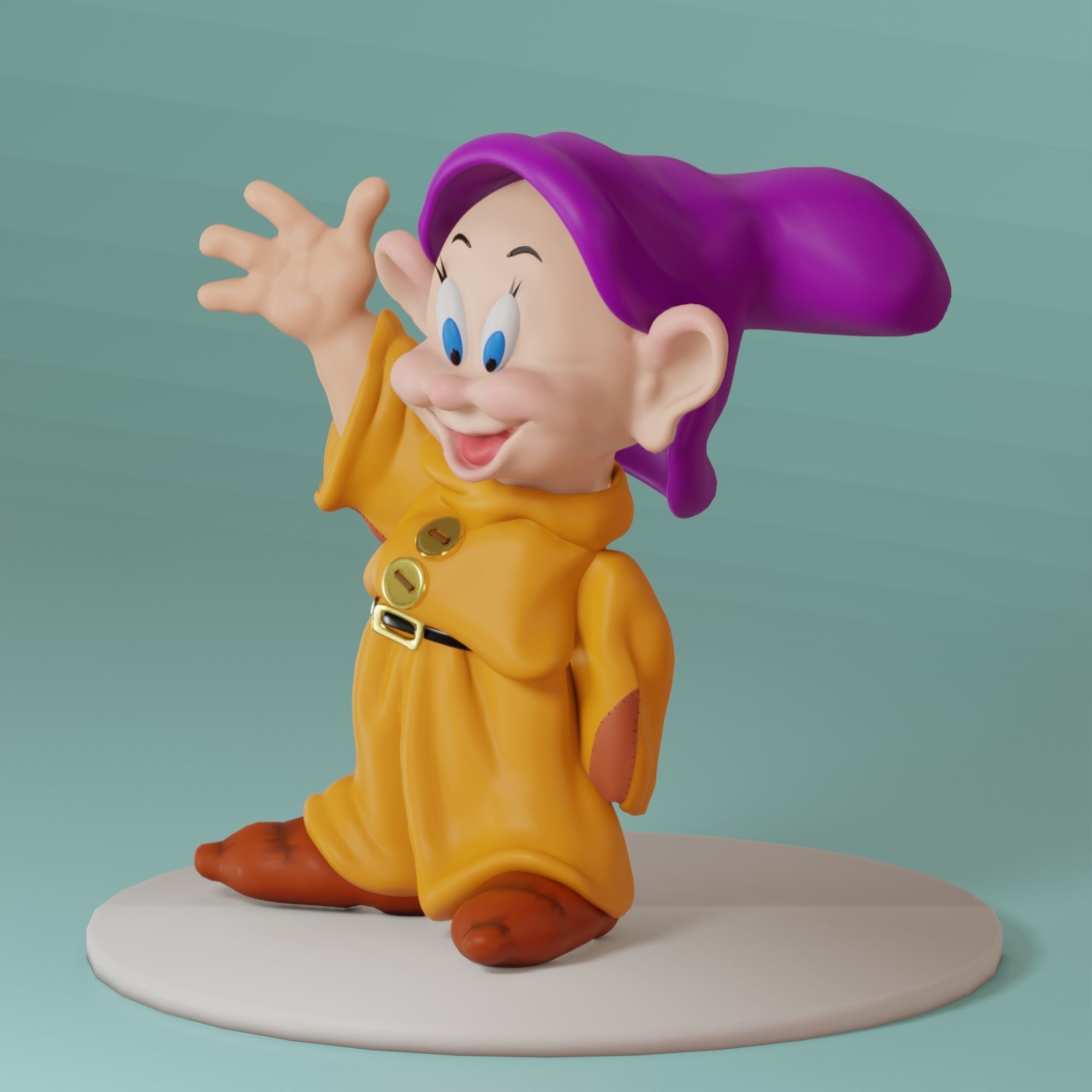Fairytale Gnome Simpleton 3D model_20