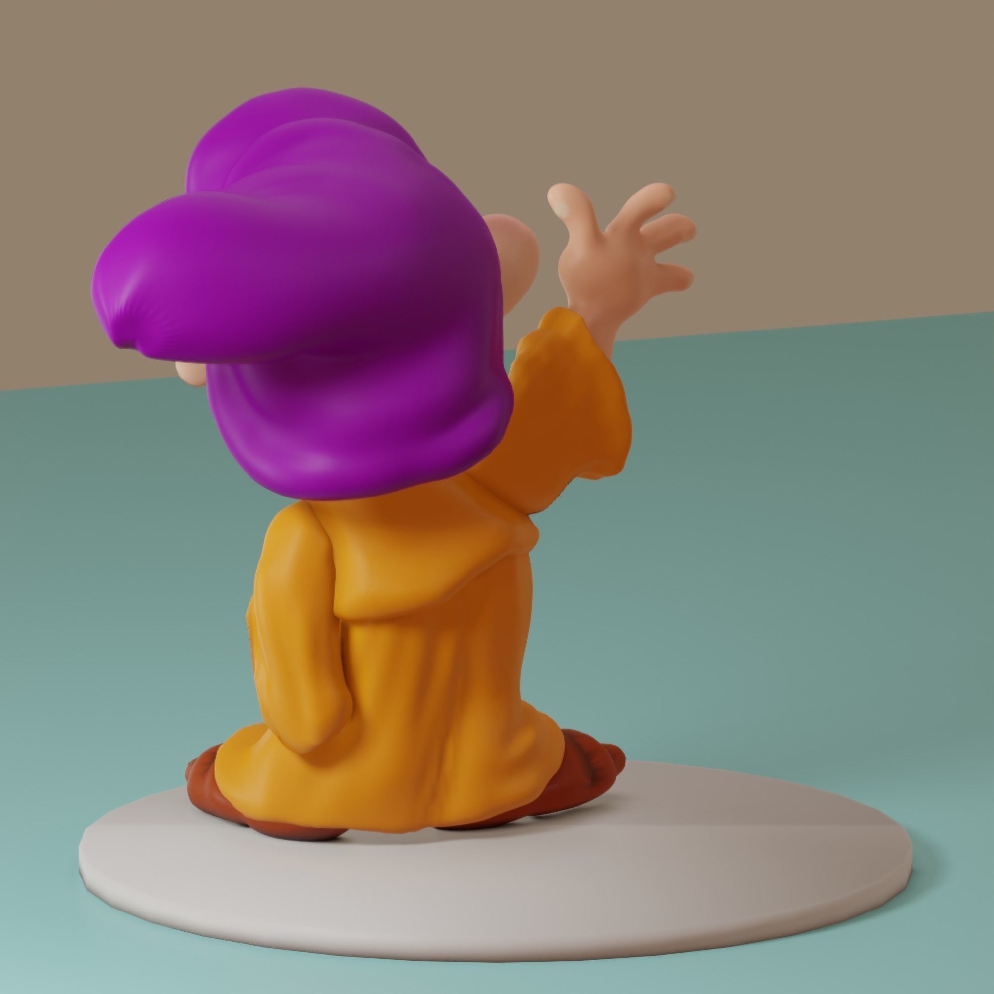 Fairytale Gnome Simpleton 3D model_12
