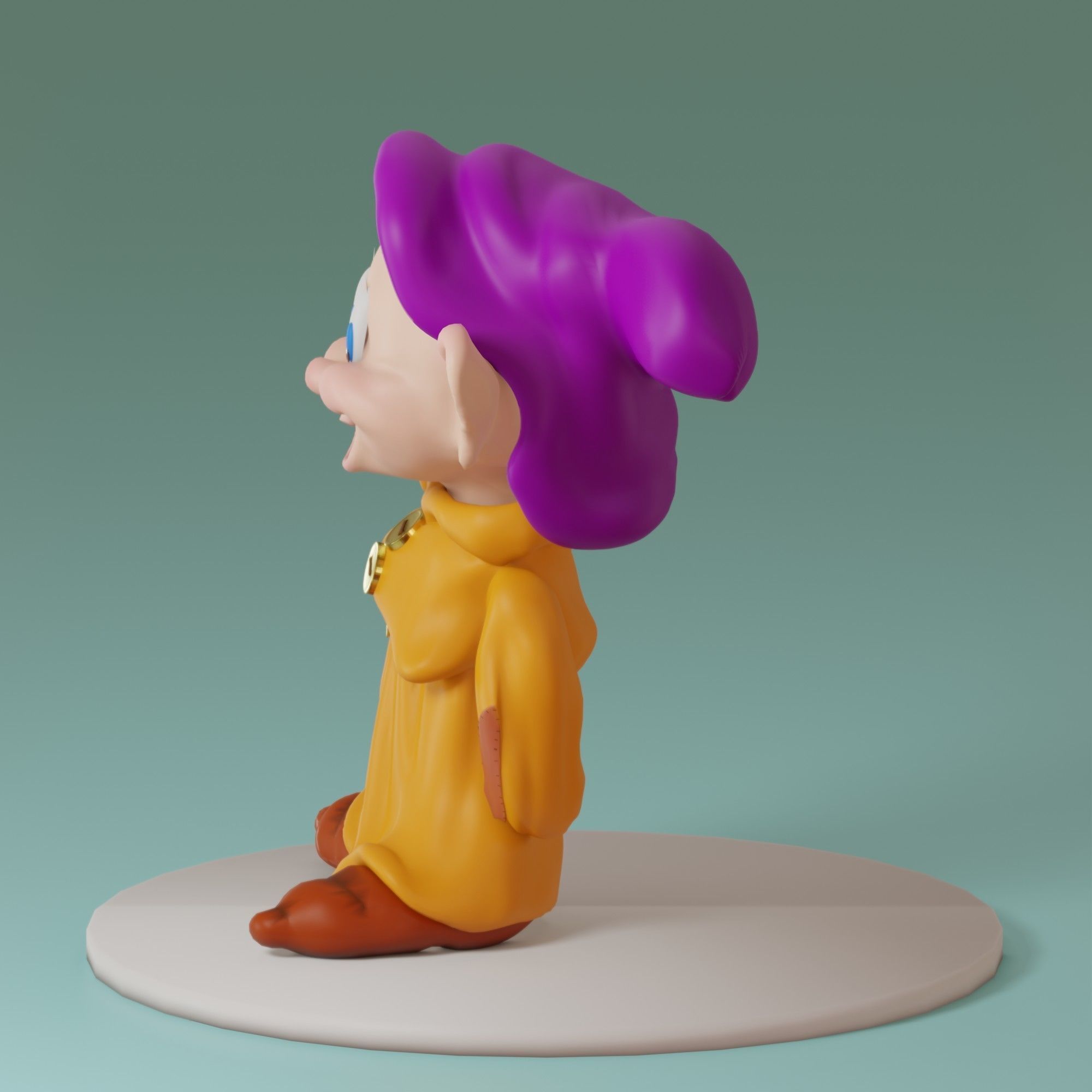 Fairytale Gnome Simpleton 3D model_17