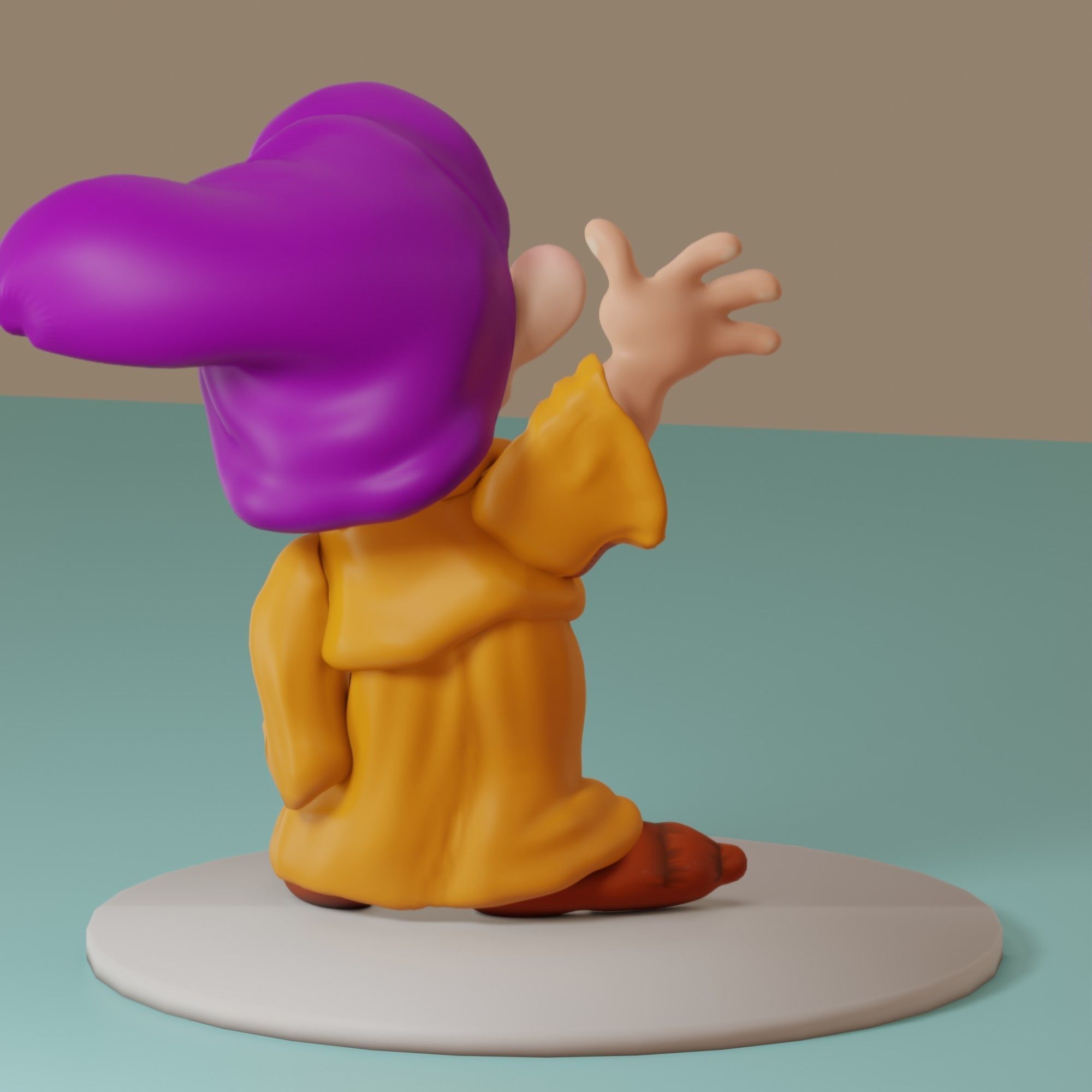 Fairytale Gnome Simpleton 3D model_10