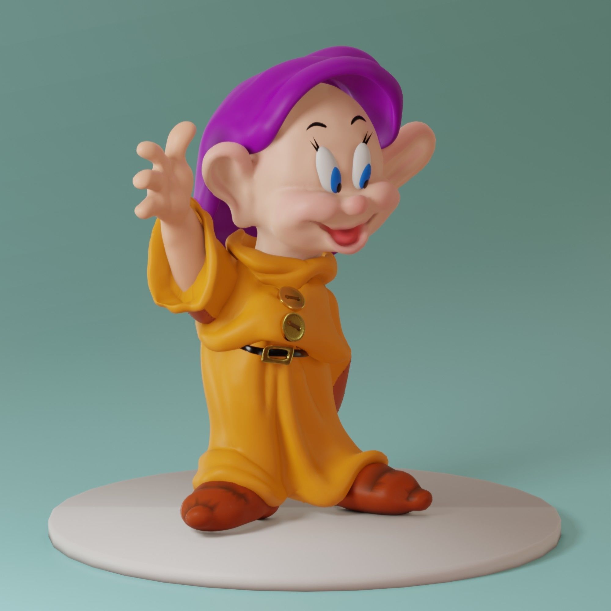 Fairytale Gnome Simpleton 3D model_2