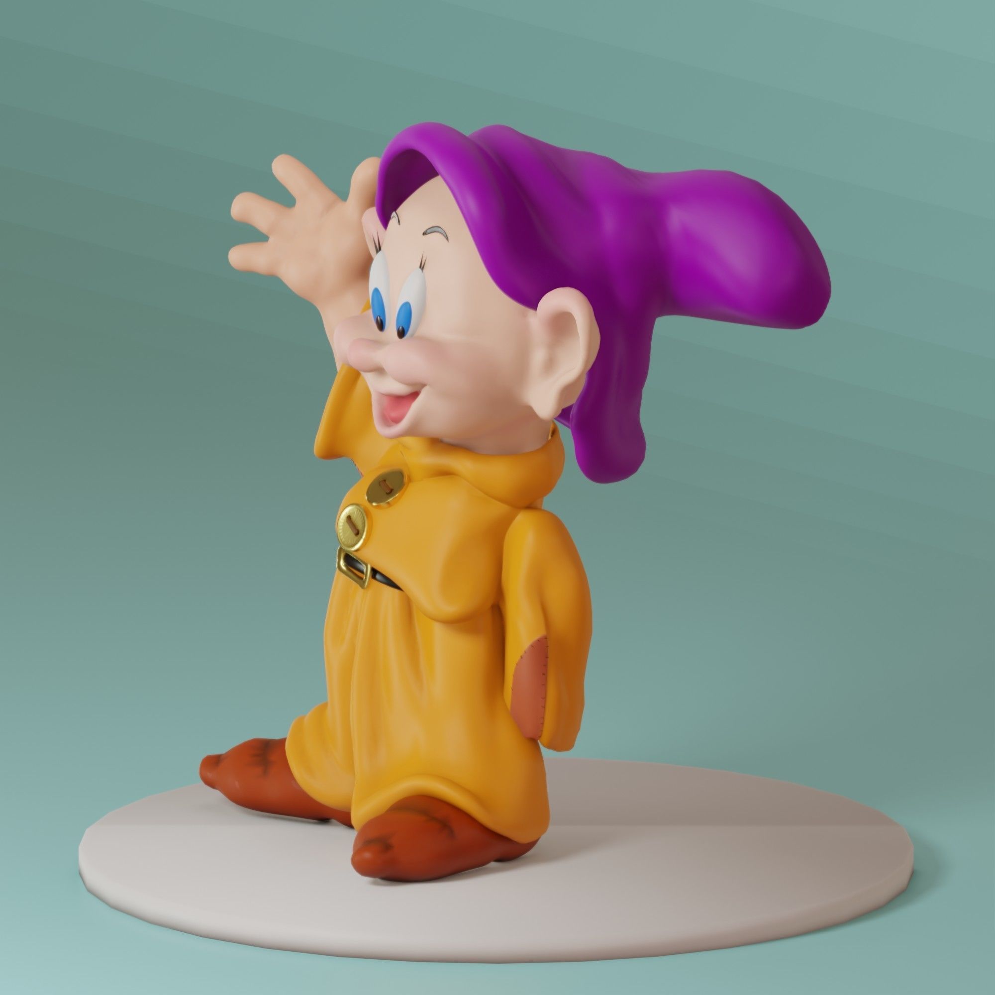 Fairytale Gnome Simpleton 3D model_19