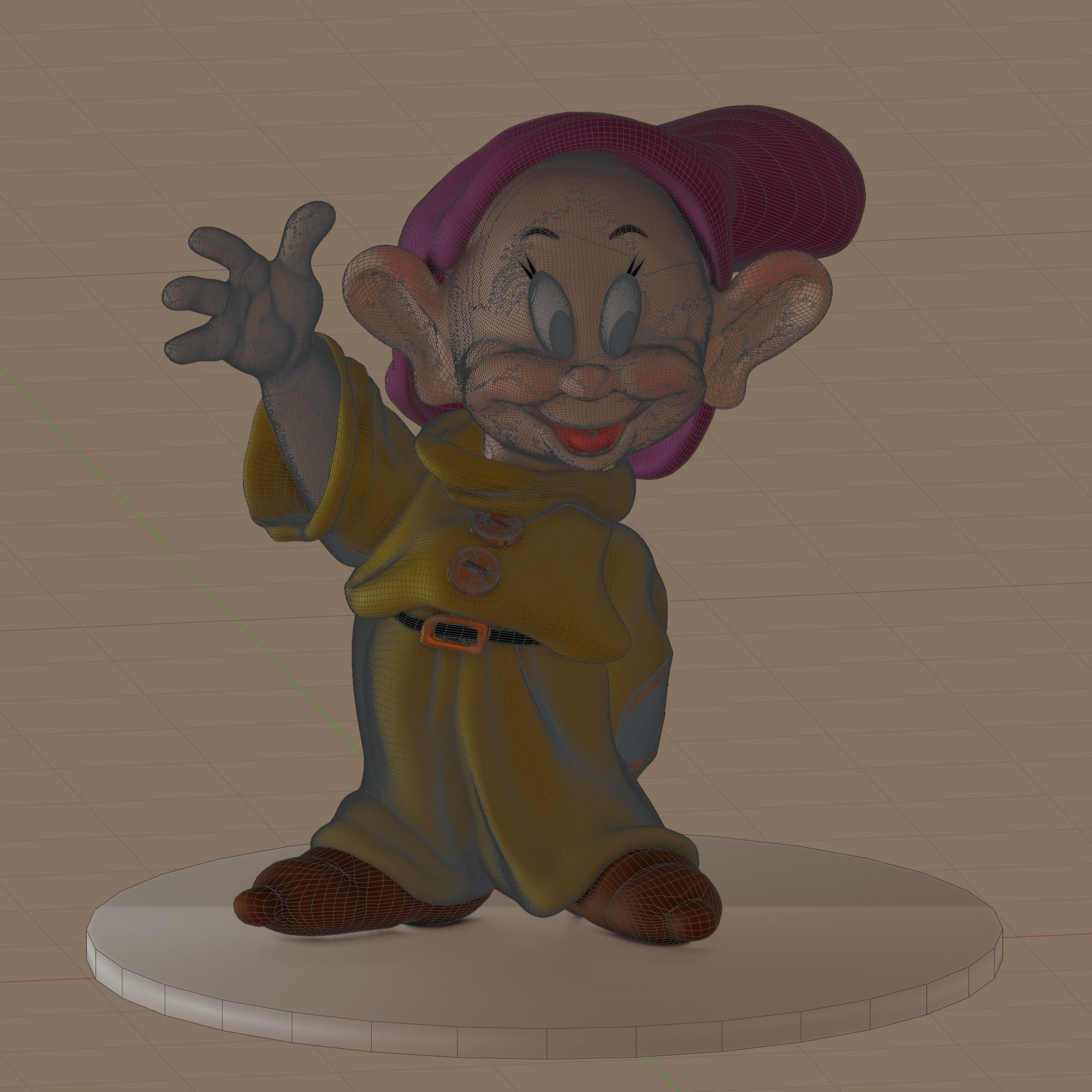 Fairytale Gnome Simpleton 3D model_24