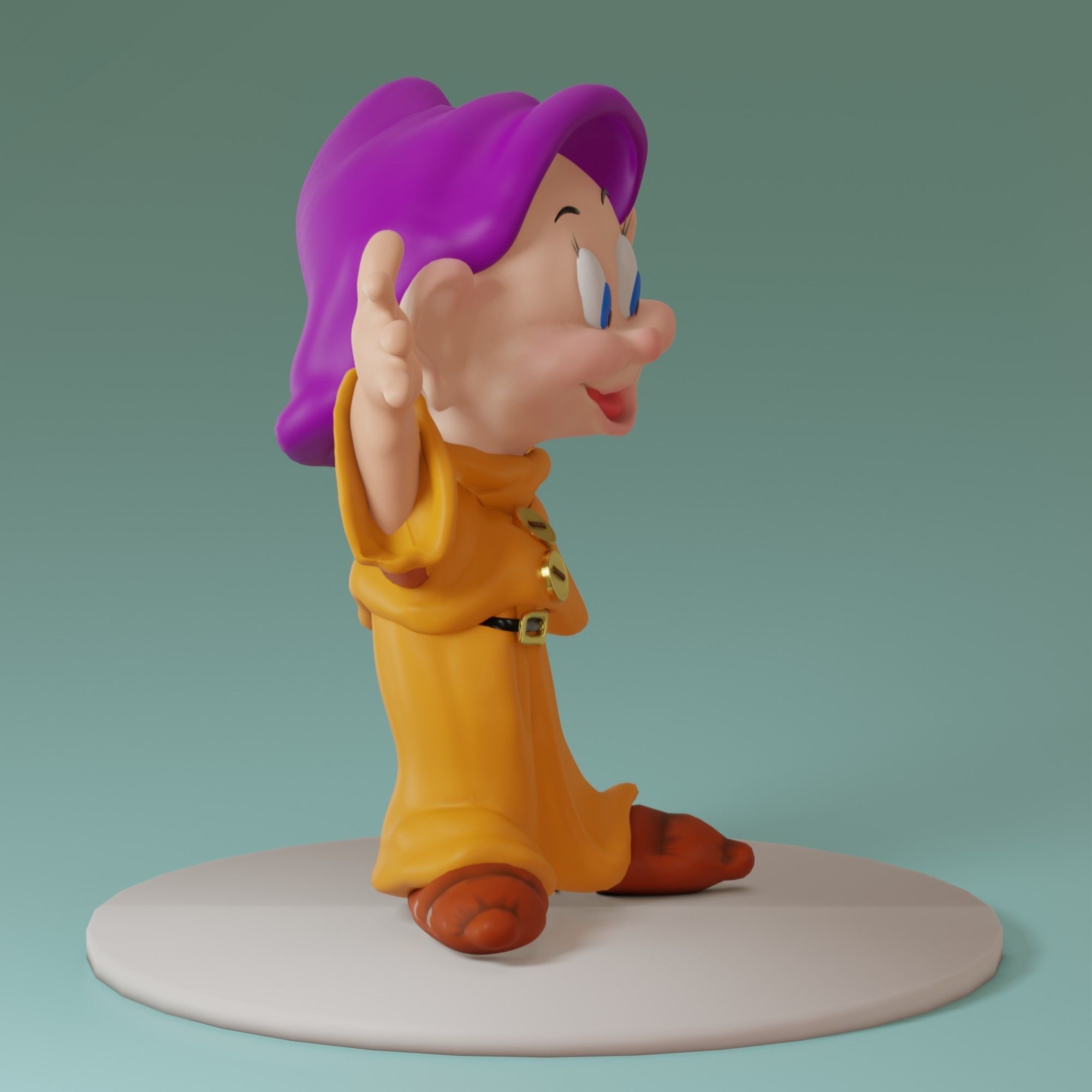 Fairytale Gnome Simpleton 3D model_4