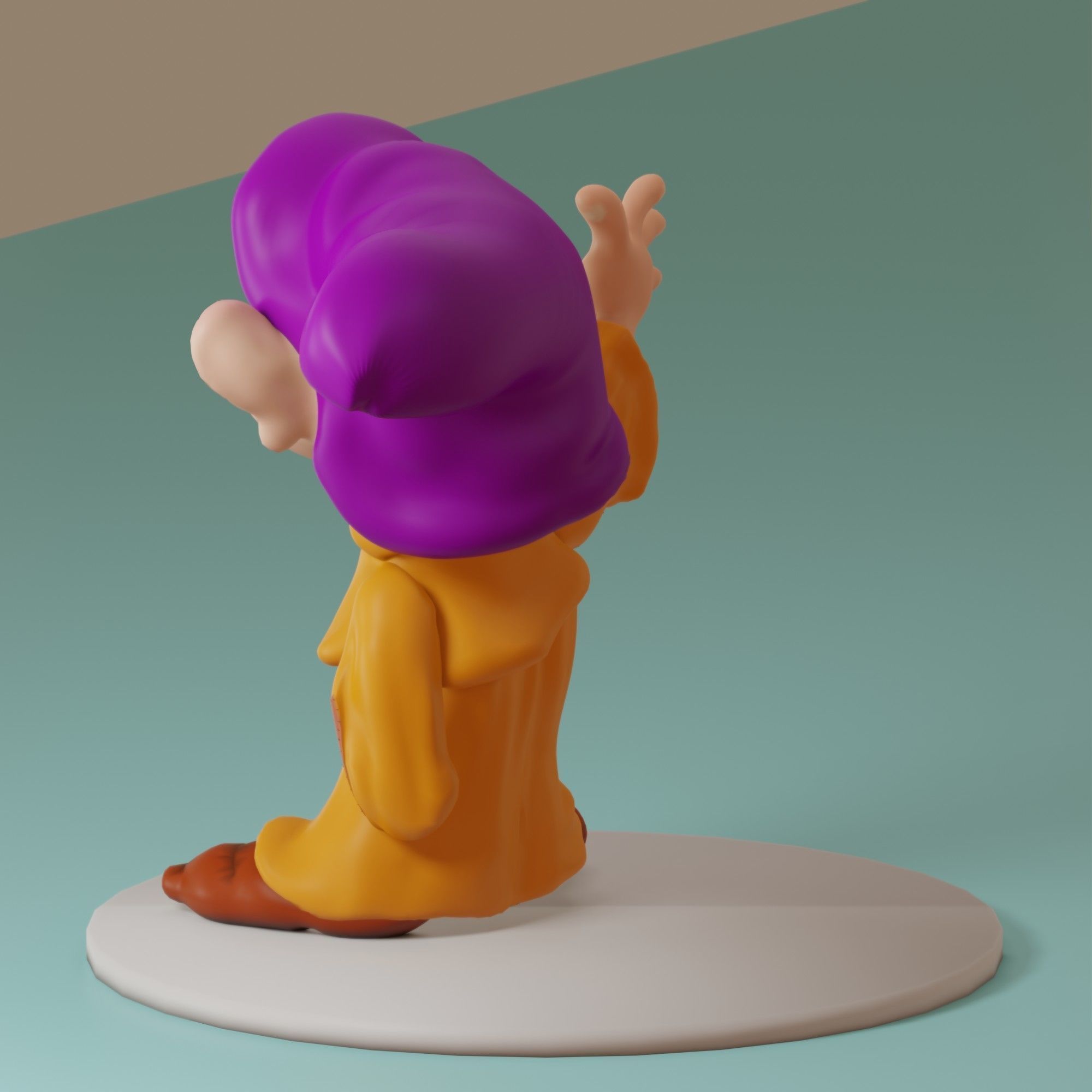 Fairytale Gnome Simpleton 3D model_14