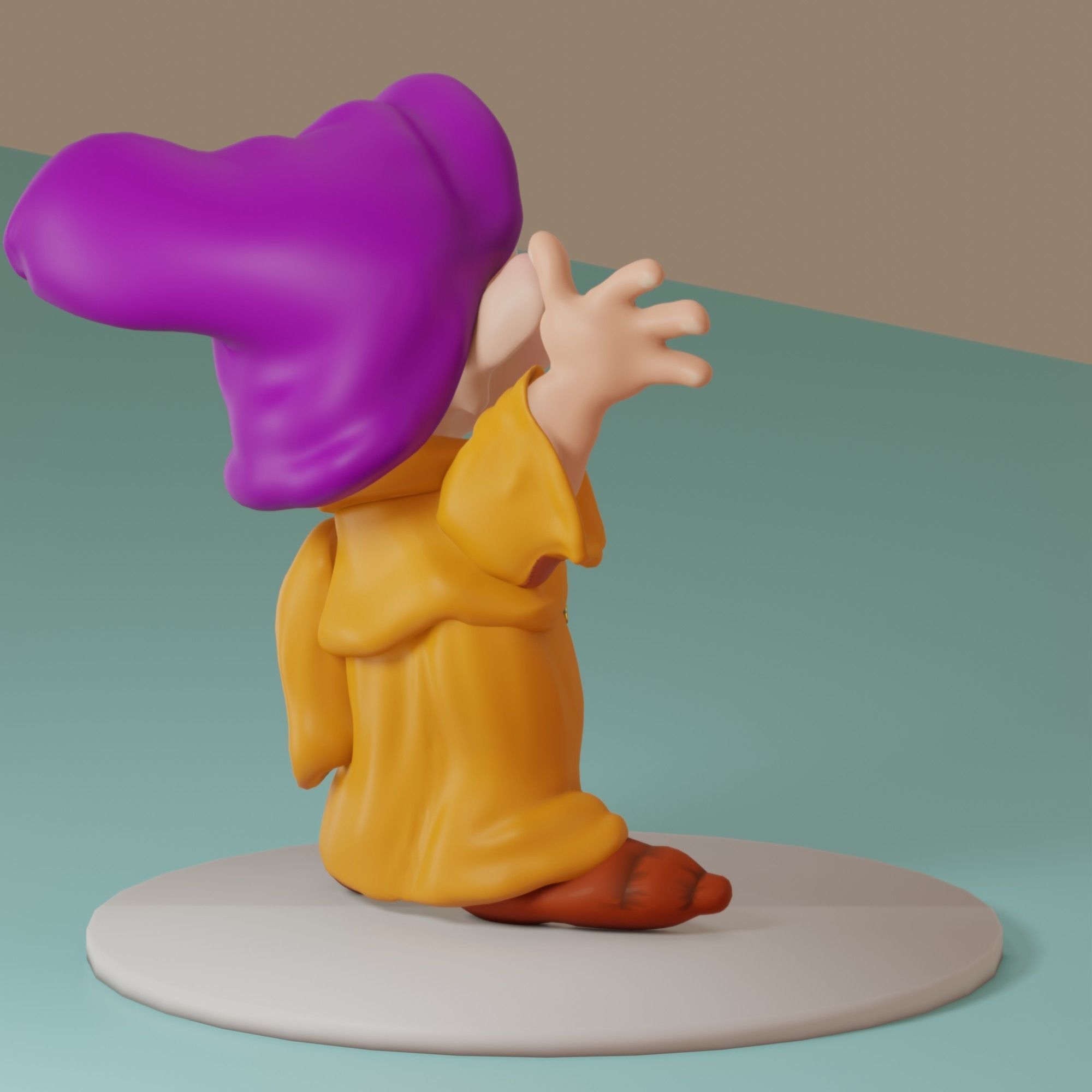 Fairytale Gnome Simpleton 3D model_8