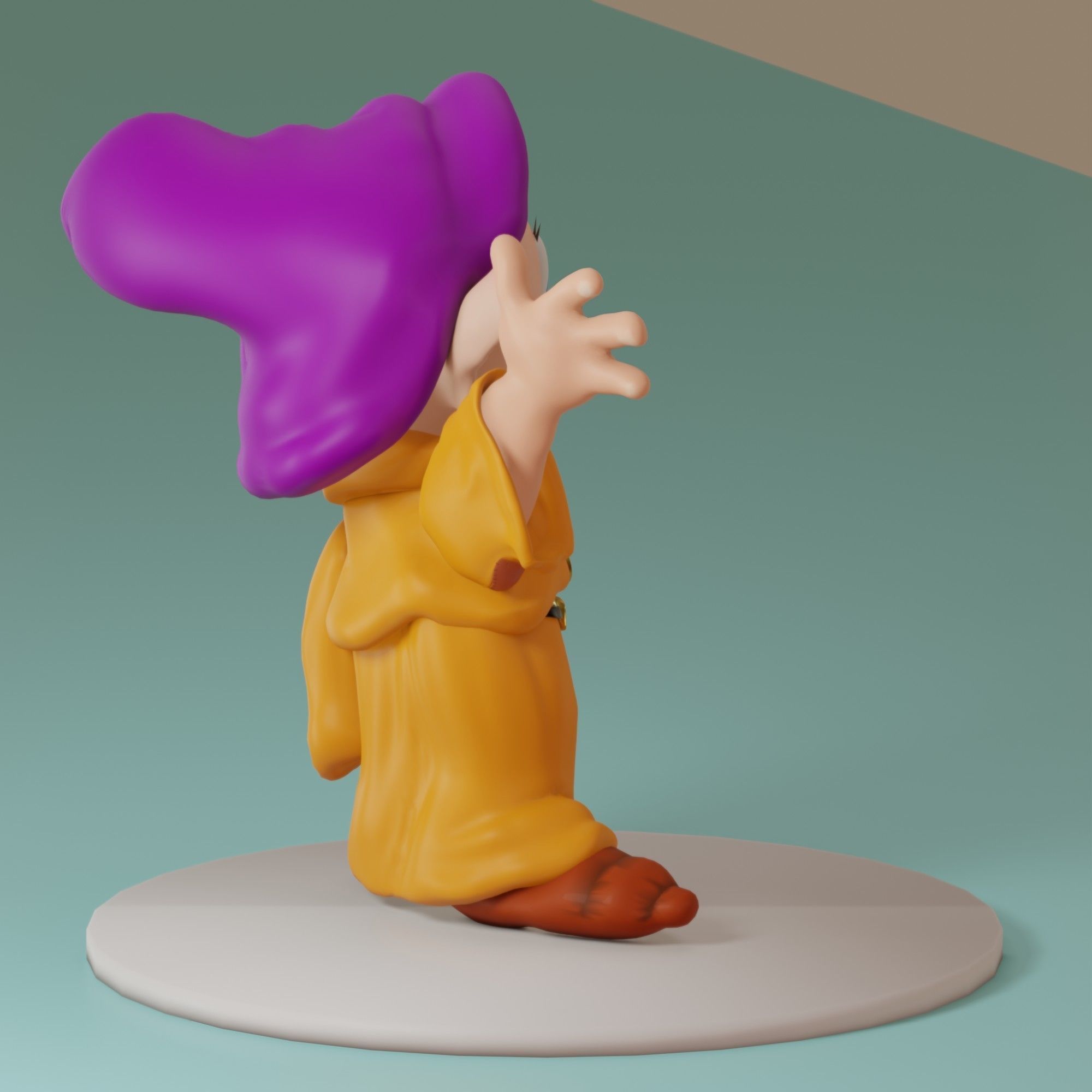 Fairytale Gnome Simpleton 3D model_7