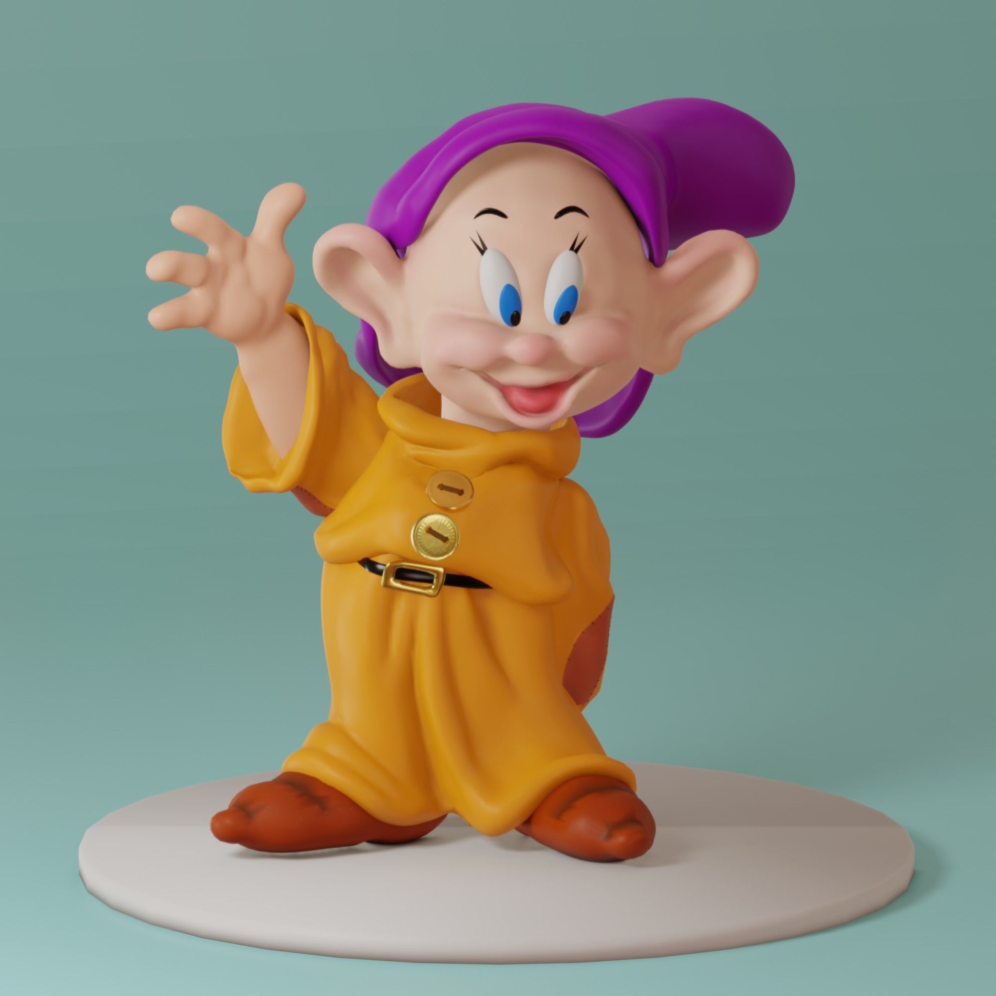 Fairytale Gnome Simpleton 3D model_23