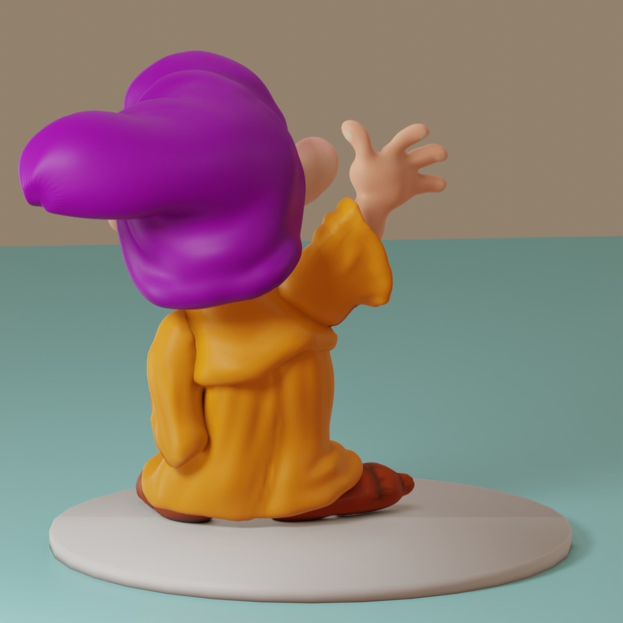 Fairytale Gnome Simpleton 3D model_11