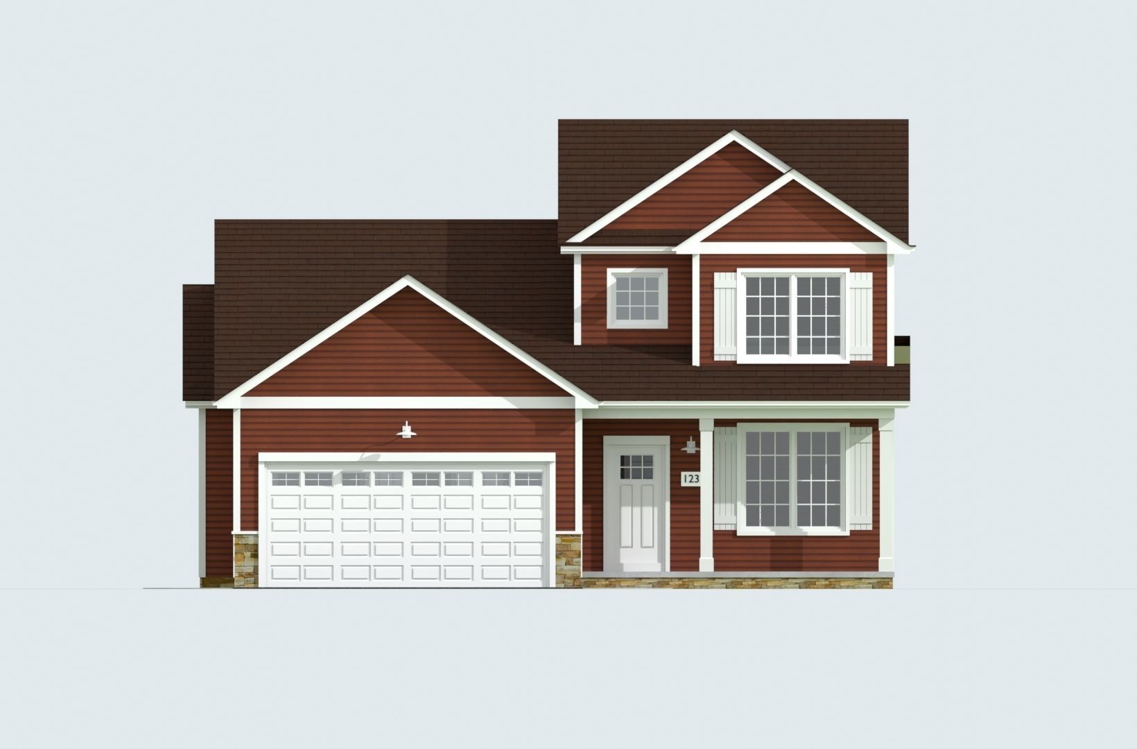 Cape Cod House 29 3D model_6