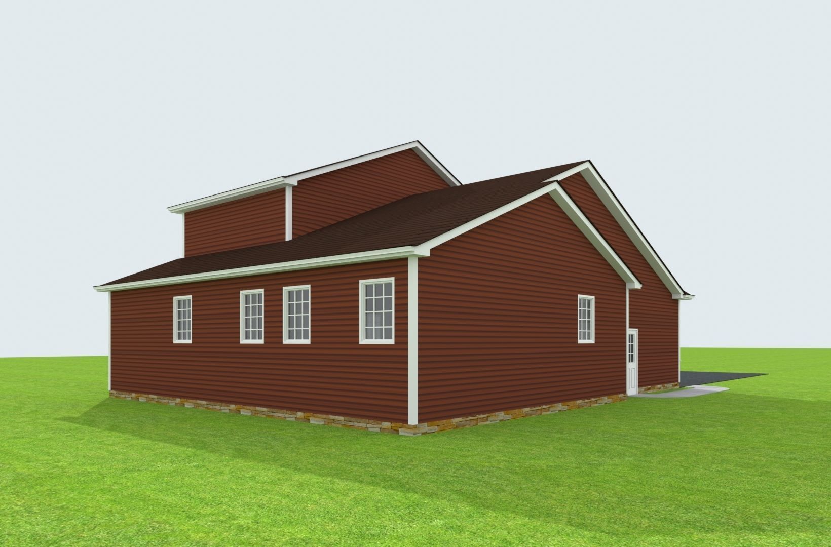 Cape Cod House 29 3D model_7
