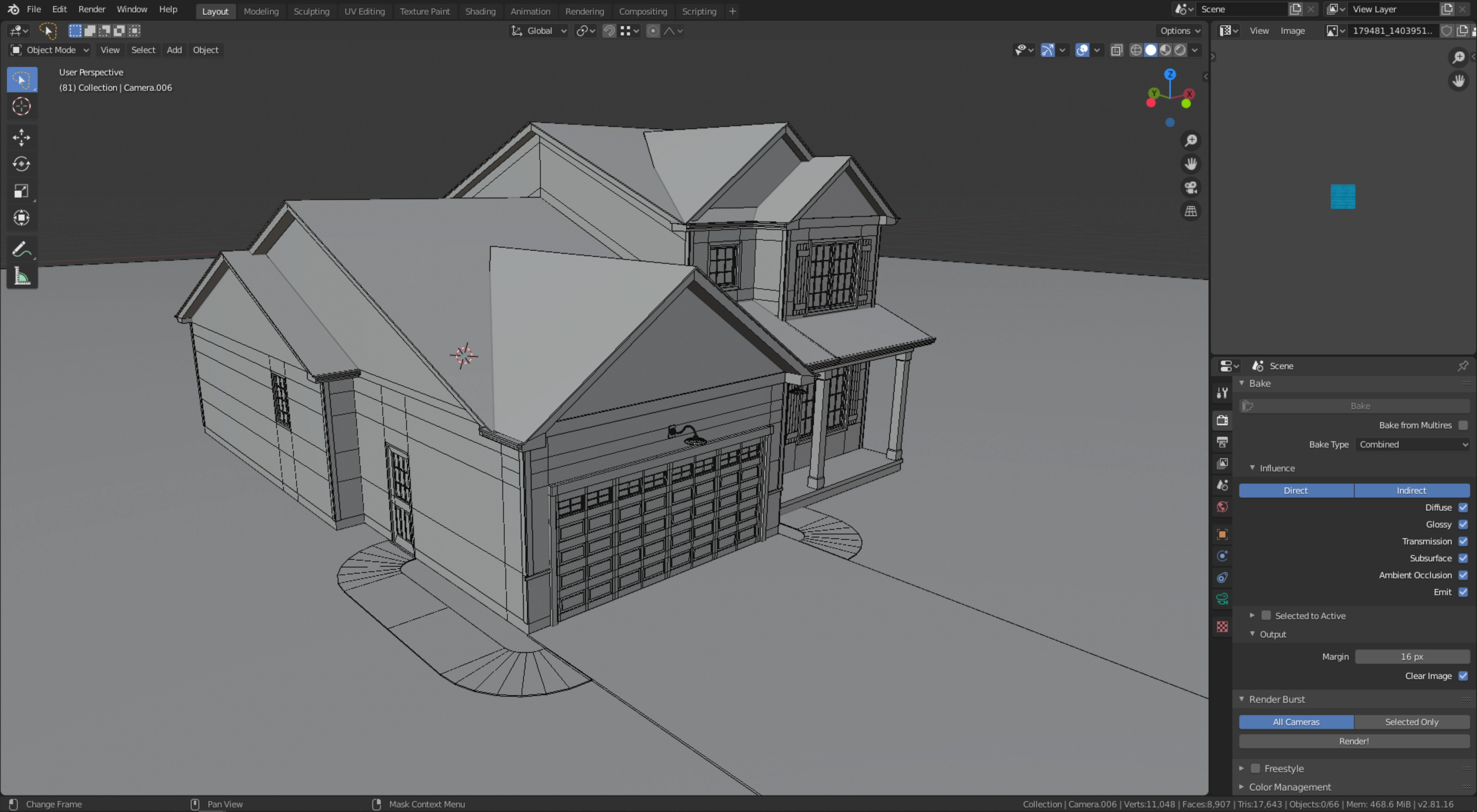 Cape Cod House 29 3D model_8