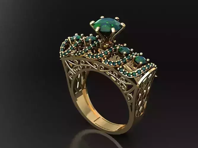 T157- Diamond solitarie ring