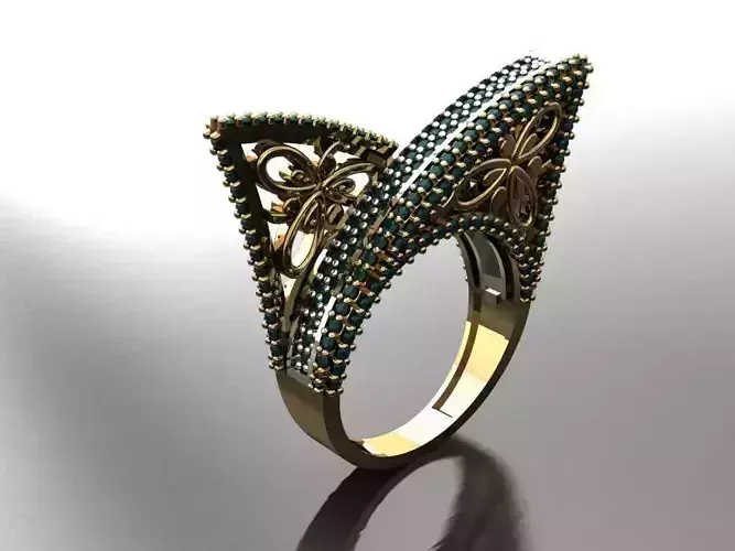 T158- Diamond  solitarie ring