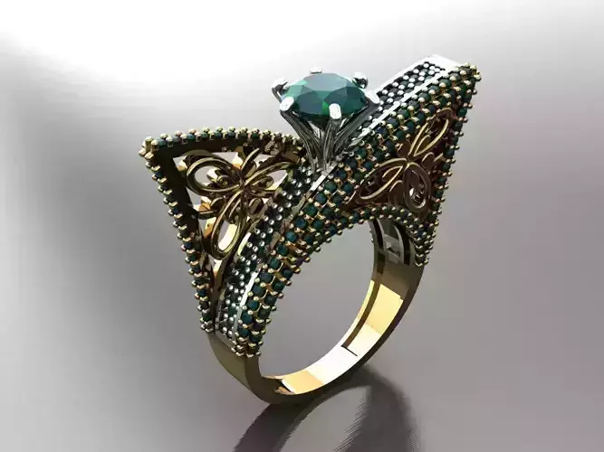 T161- Diamond solitarie ring