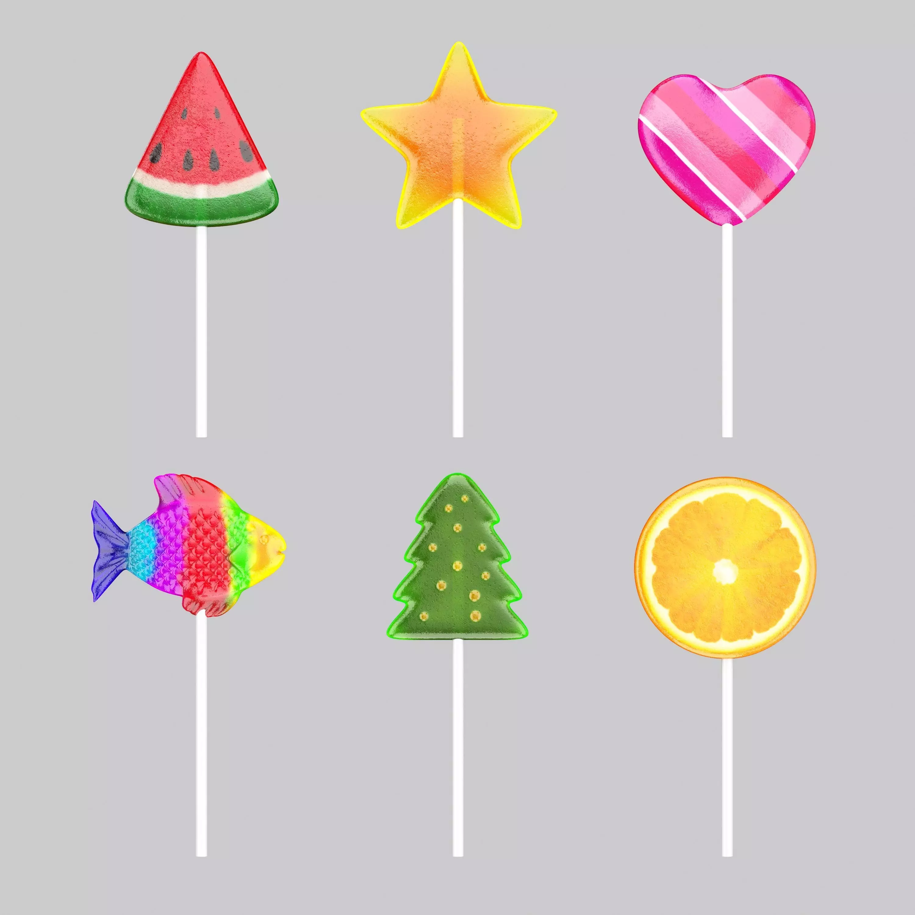 Lollipop Candy 3D model_0